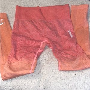 Gymshark seamless ombré pink/peach